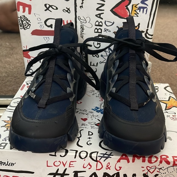 Navy blue Dior sneakers size 37 - Picture 1 of 3